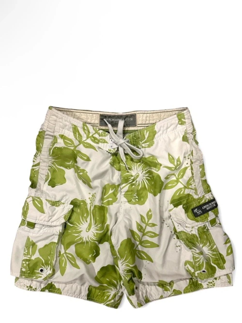 Vintage Y2K Abercrombie & Fitch 9 in. Men’s Swim Board Shorts Size Waist 34”